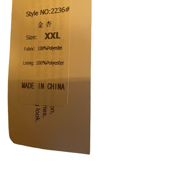 PrettyGuide Women’s Peach/Champagne/Full Length Gatsby Dress/XXL-NWT - Picture 7 of 8